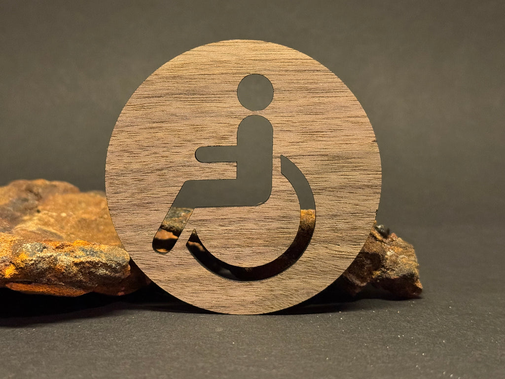 Holz-Toilettenschilder „Dringend!“-Design – WC-Schilder für Damen, Herren & Unisex