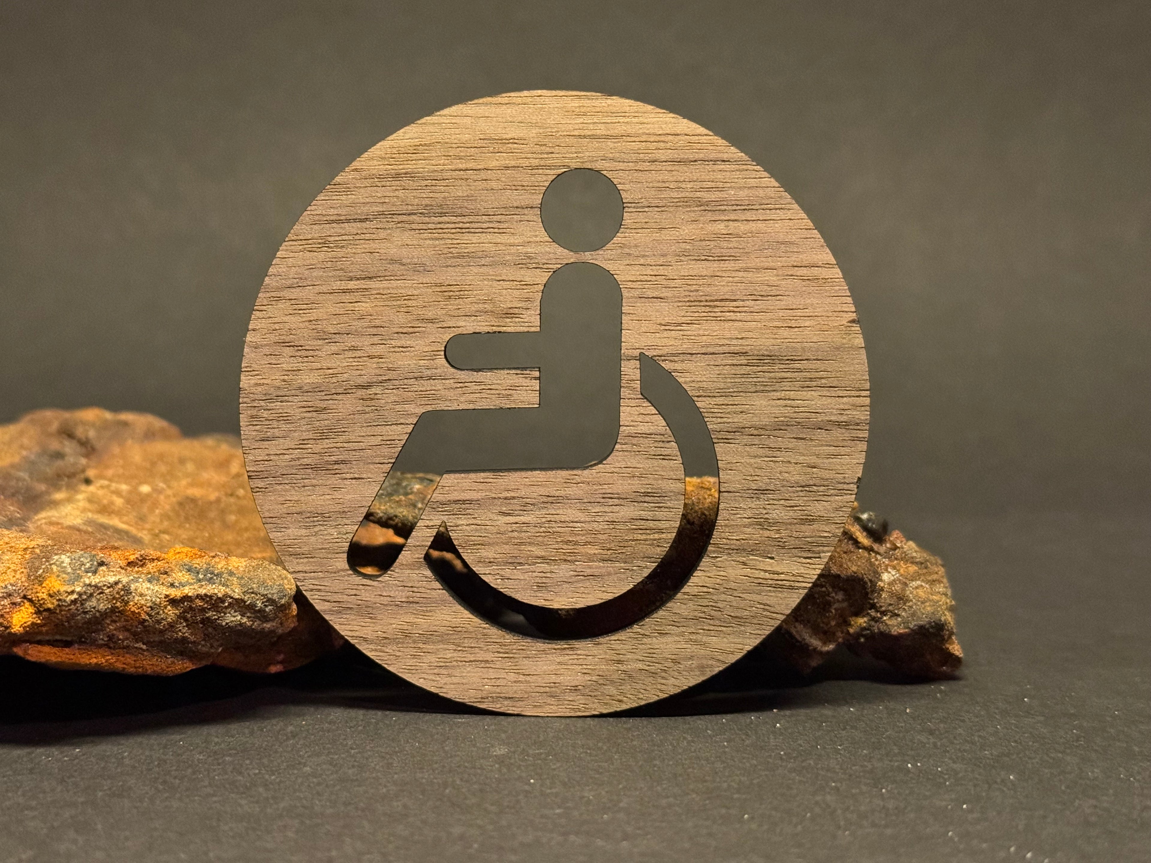 Holz-Toilettenschilder „Dringend!“-Design – WC-Schilder für Damen, Herren & Unisex